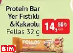FELLAS PROTEİN BAR YER FISTIKLI &KAKAOLU FELLAS PROTEİN BAR YER FISTIKLI &KAKAOLU